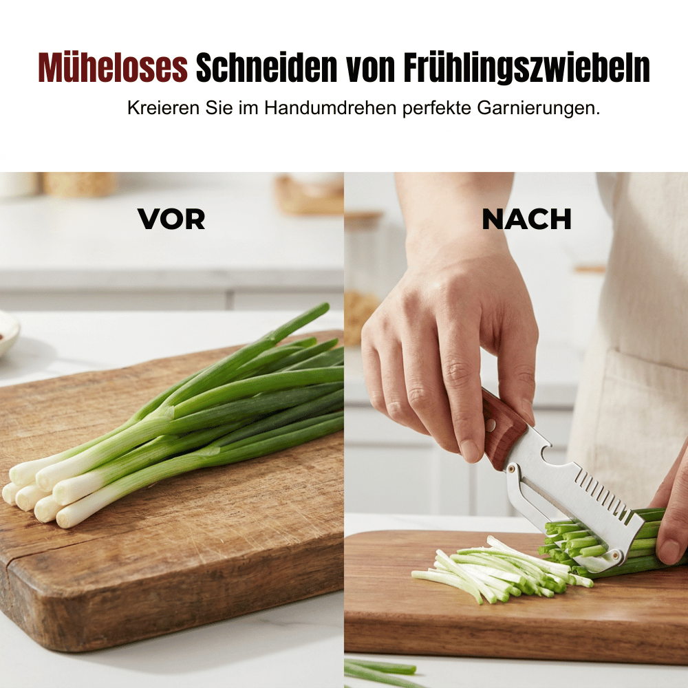 SleekSlice Frühlingszwiebeln schneiden