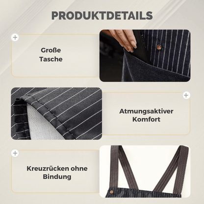 1+1 GRATIS PAKET - Wasserdichte Schürze mit Kreuz-Rücken-Design | WaterShield