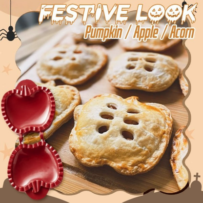Halloween Mini-Pie-Former (Kürbis, Apfel, Eichel) | PieWhimsy
