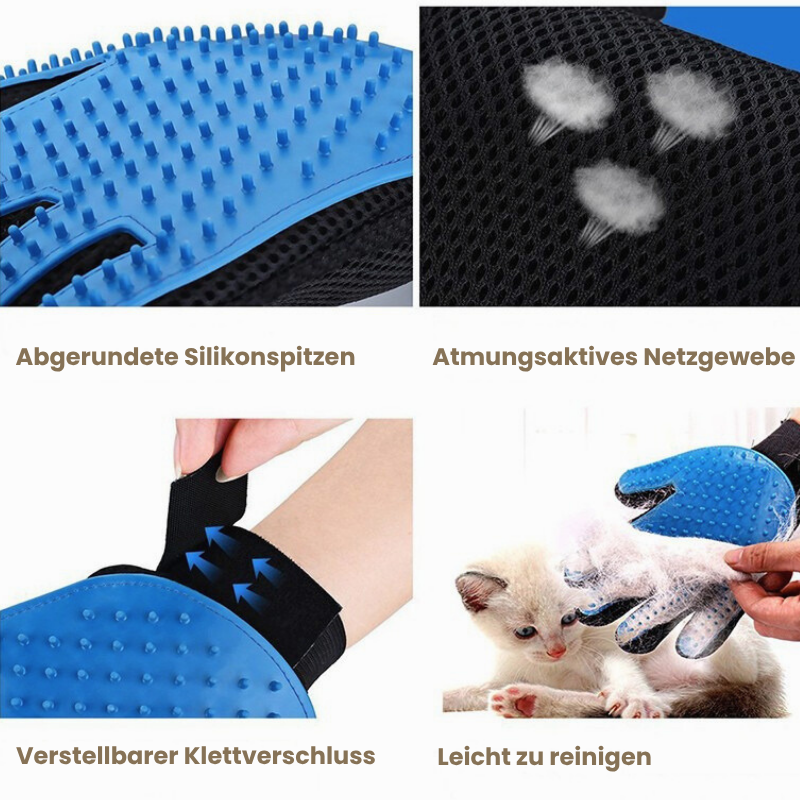50% Rabatt | FurGo™ – Pflegehandschuhe für Haustiere (2 Handschuhe) für sanfte Fellpflege