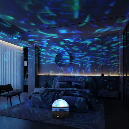50% Rabatt | WaveLuxe™ – Wasser- & Aurora-Projektor für entspannende, stimmungsvolle Atmosphäre