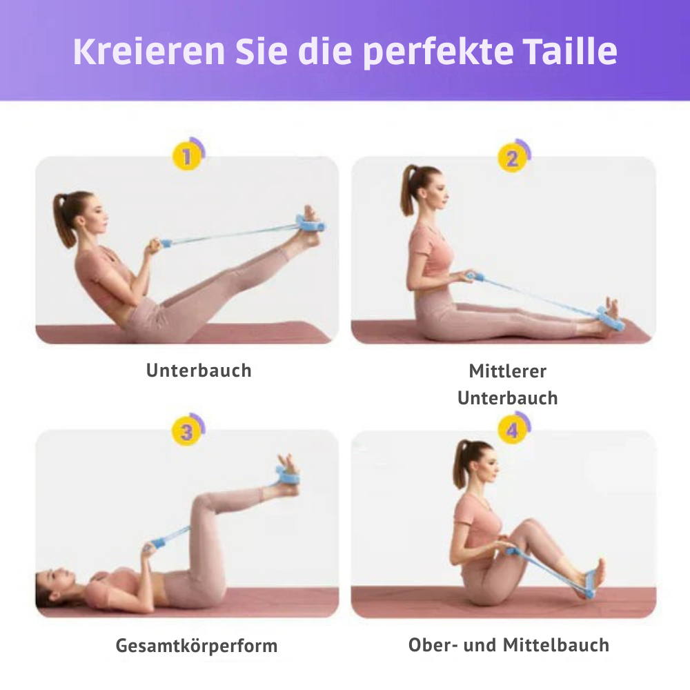 1+1 GRATIS - Ganzkörpertrainer mit Widerstandsbändern für Zuhause und Reisen