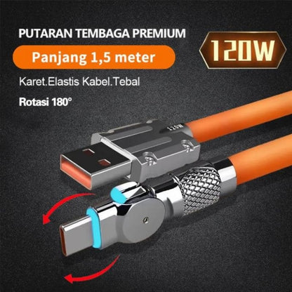 LedCharge™ – 540° drehbarer Stecker & USB-Kabel für ultraschnelles Laden | 50 % Rabatt