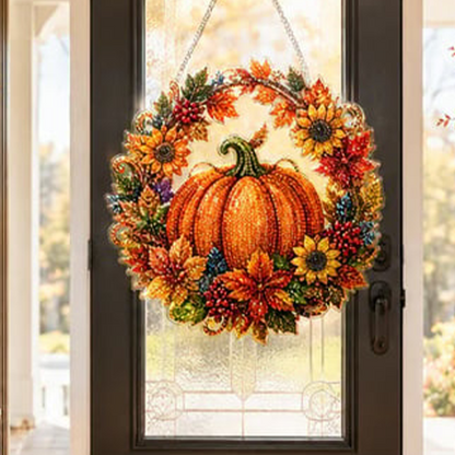 1+1 Kaching-Paket - 30 DIY Herbstkranz mit Strasssteinen zum Basteln | AutumnGlow