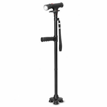Leichter Aluminium-4-Punkt-Faltstock (LED & Alarm)