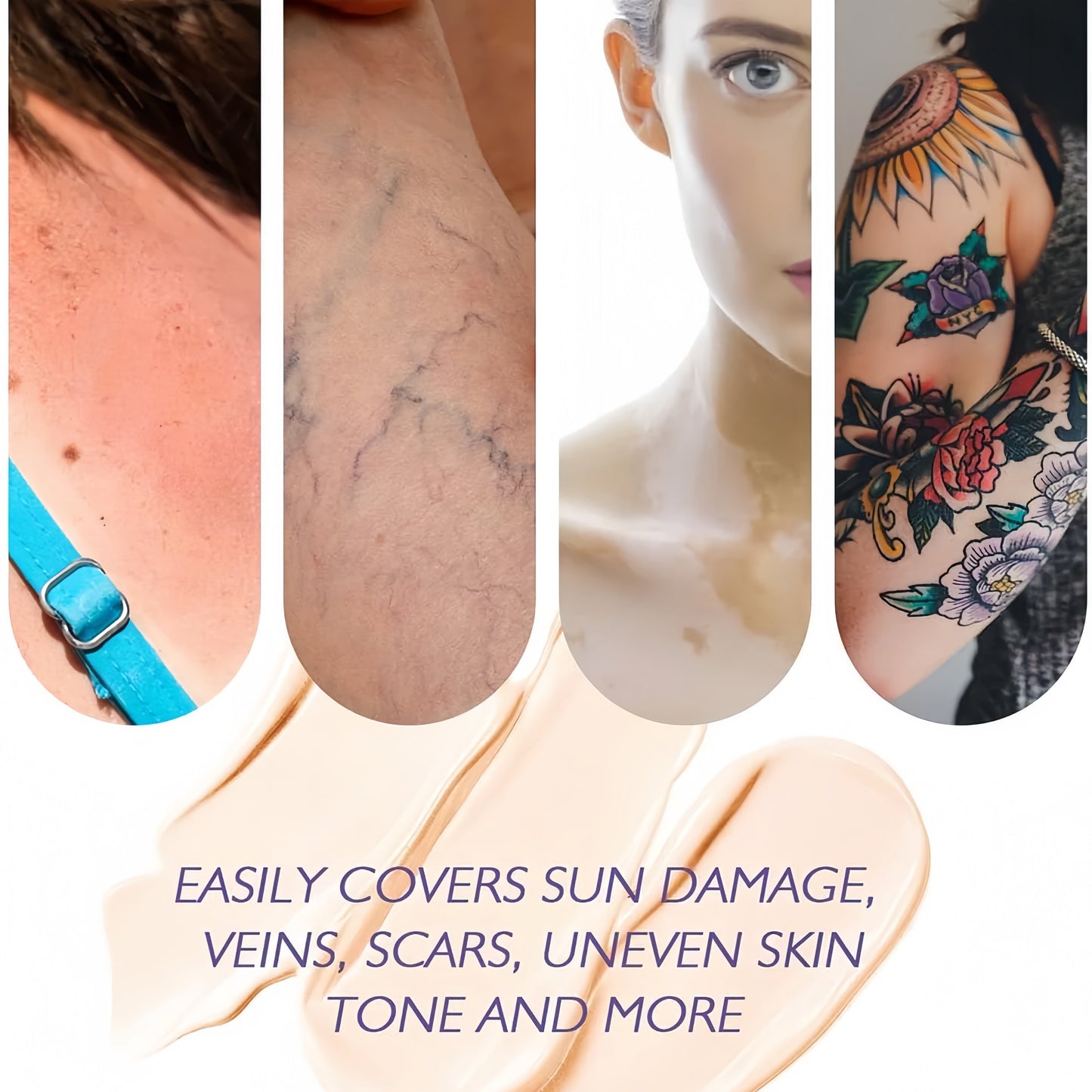 SkinPerfect™ Körper Make-up - Wasserfest & Abfärbfest | Vollständige Körperabdeckung & Natürlicher Glow