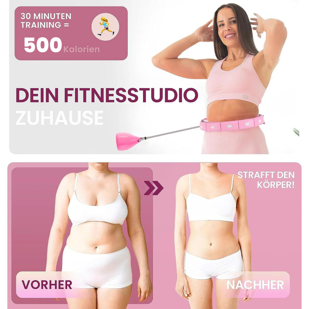 SlimHoop™ | Spielerisch Kalorien verbrennen & zuhause aktiv bleiben | NUR HEUTE GRATIS Trinkflasche im Wert von 19,95 € 🎁