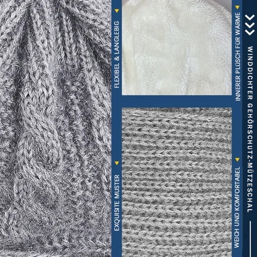Mützenschal mit Gesichts- und Ohrenschutz