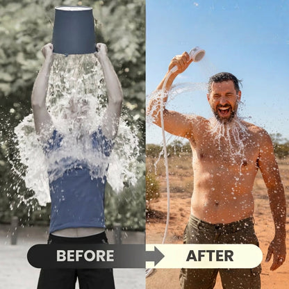 ShowerGo™ | Mobile Outdoor-Dusche mit Akku – Duschen, wo es keine Dusche gibt