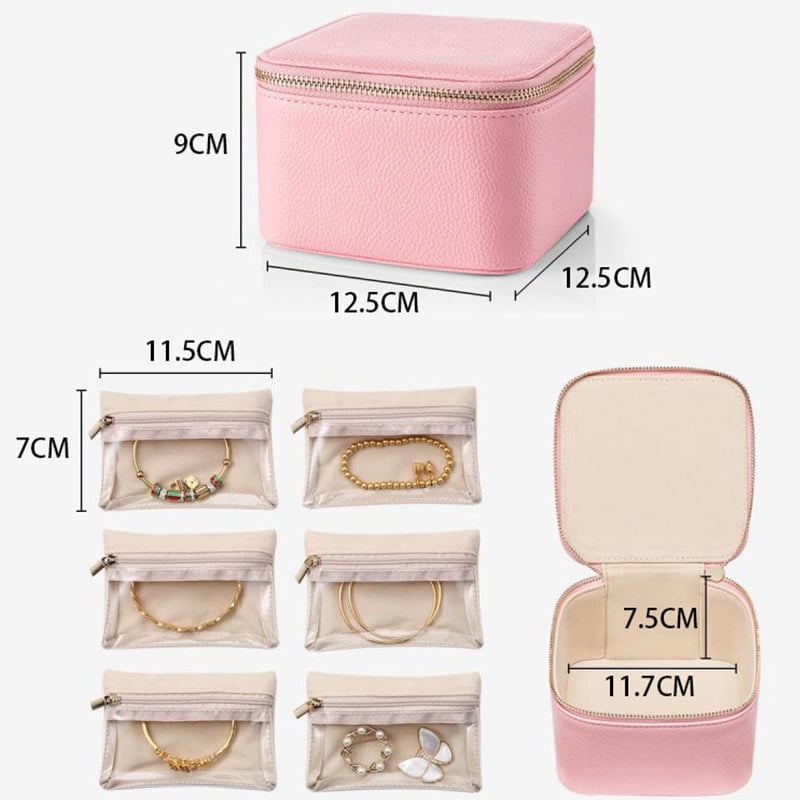 Schmuck-Organizer mit 12 Reißverschlusstaschen | JewelVault™