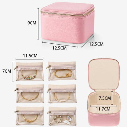 Schmuck-Organizer mit 12 Reißverschlusstaschen | JewelVault™