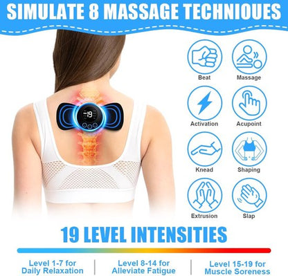 MuscleEase™ – Mini-Nekmassagegerät, tragbar, effektiv, entspannend und komfortabel | 2 + 2 Gratis