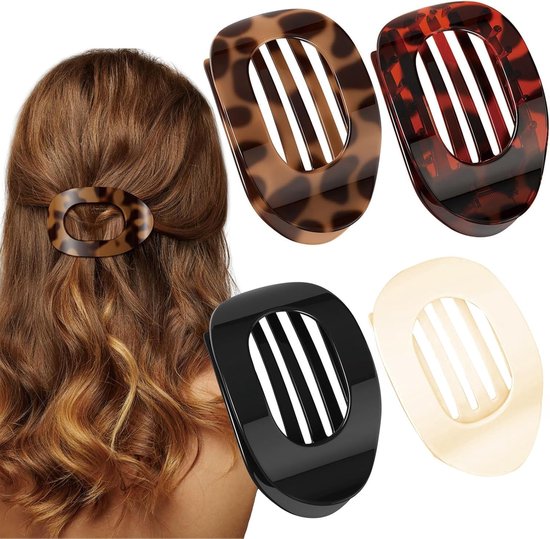 Velina™ – Set aus 4 flachen Komfort-Haarclips