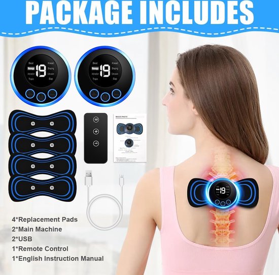 MuscleEase™ – Mini-Nekmassagegerät, tragbar, effektiv, entspannend und komfortabel | 2 + 2 Gratis