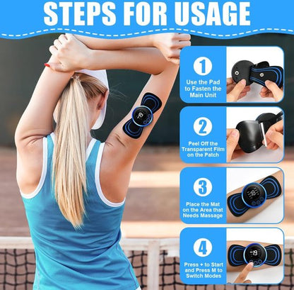 MuscleEase™ – Mini-Nekmassagegerät, tragbar, effektiv, entspannend und komfortabel | 2 + 2 Gratis
