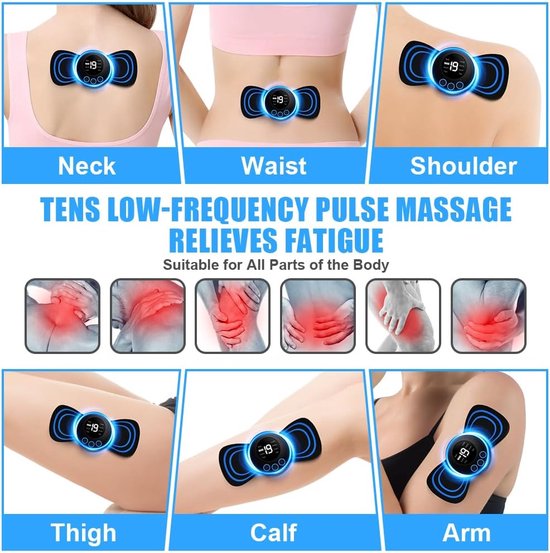 MuscleEase™ – Mini-Nekmassagegerät, tragbar, effektiv, entspannend und komfortabel | 2 + 2 Gratis