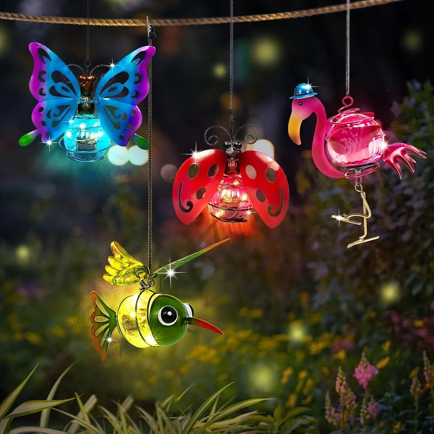LumaGarden™ | Solar Lichterkette – Tiermotive, wetterfest & dekorativ