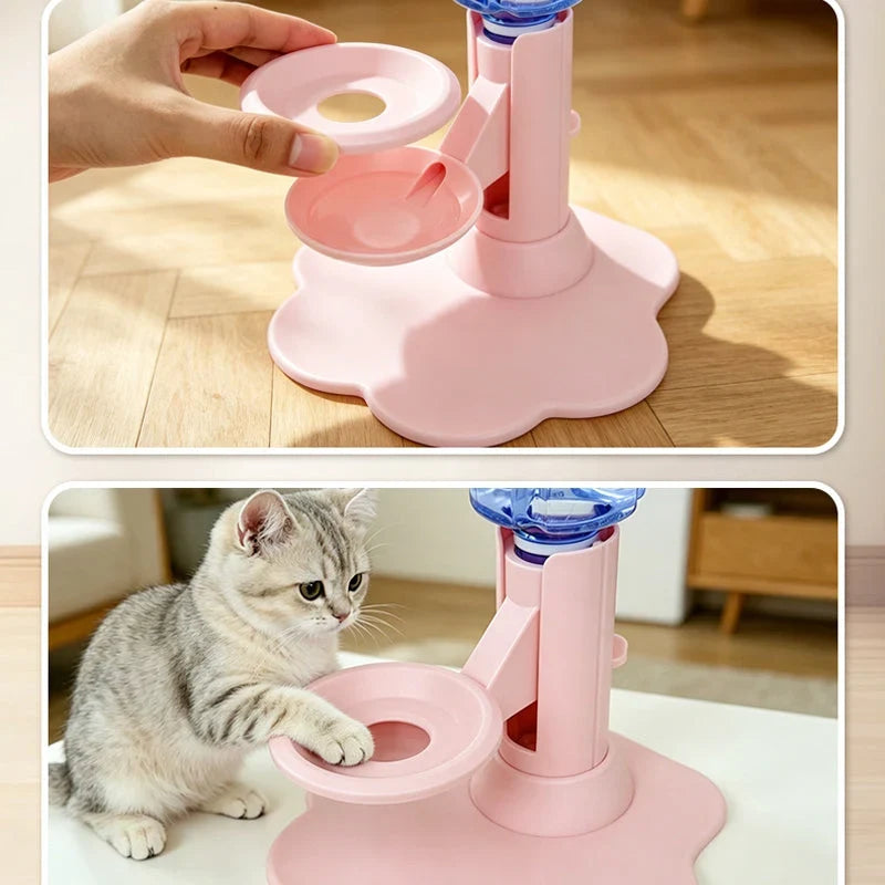 Katzen Trinkbrunnen ohne Strom mit Schwerkraft System 650 ml
