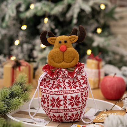 Geschenksäckchen mit Rentier-Motiv
