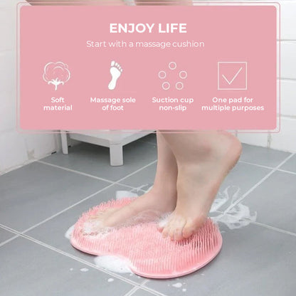 FootRelax™ | Silikon Fußreiniger – Dusch Massagepad mit Saugnäpfen & 500+ Borsten