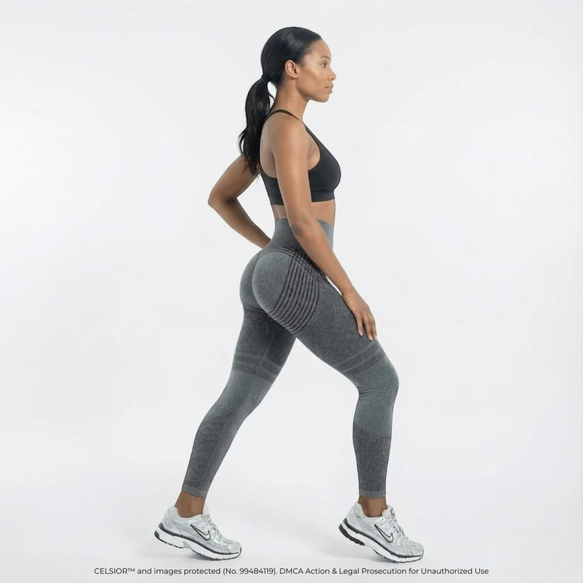Hochgeschnittene, hüfthebende, elastische, schnelltrocknende Yoga-Leggings