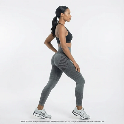 Hochgeschnittene, hüfthebende, elastische, schnelltrocknende Yoga-Leggings