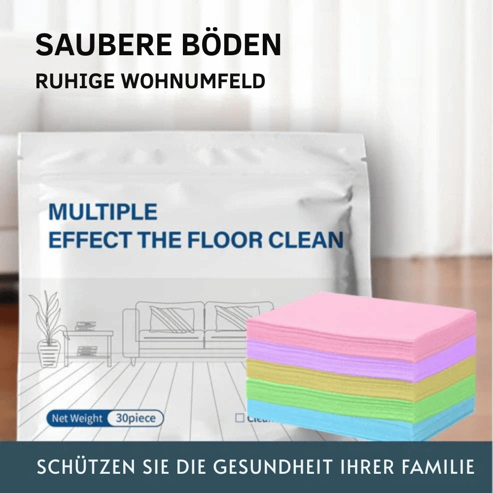 Bodenreinigungstücher 100 Stück – CleanFlo | 1+2 GRATIS