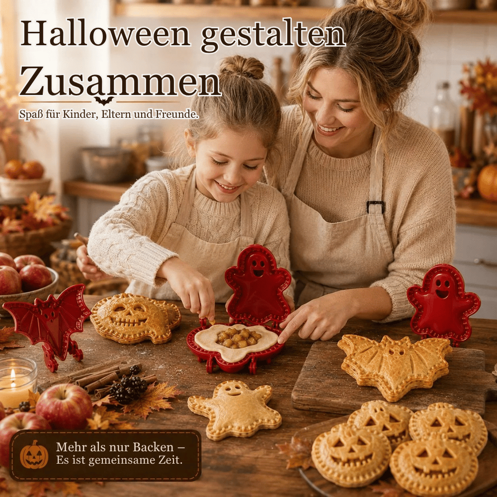 Halloween Pie Formen Set mit 8 Motiven für Mini Pies und Teigtaschen
