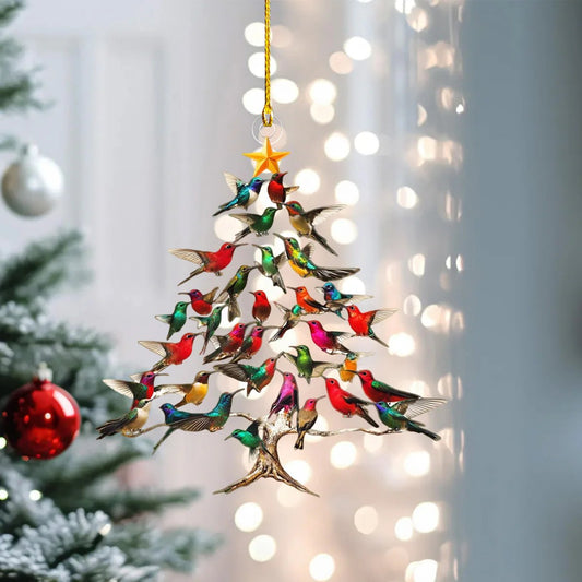 Kolibri Weihnachtsschmuck aus Acryl