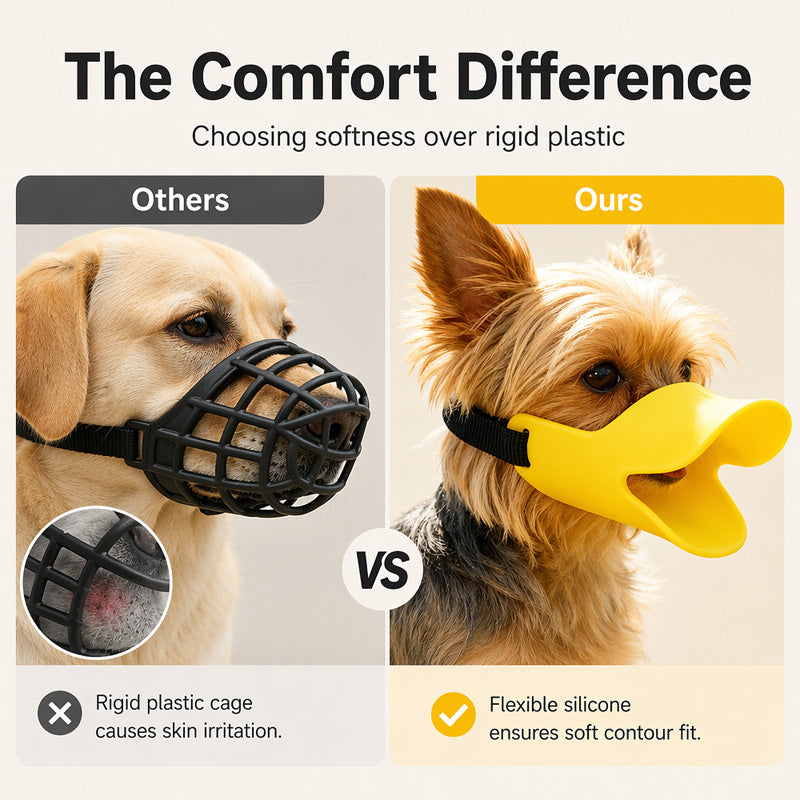 Silikon-Maulkorb für Hunde mit Entenschnabel-Design | DuckGuard