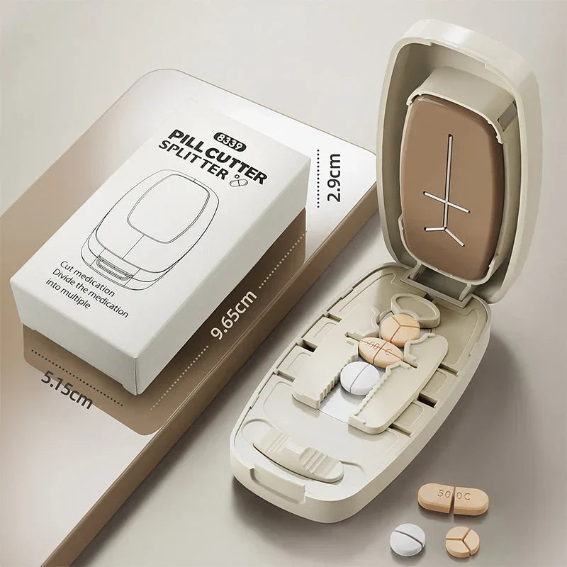 PillMate™ | Kompakter Tablettenteiler mit Klingenführung