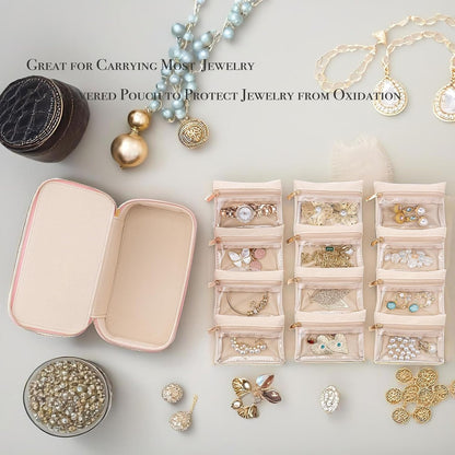 Schmuck-Organizer mit 12 Reißverschlusstaschen | JewelVault™