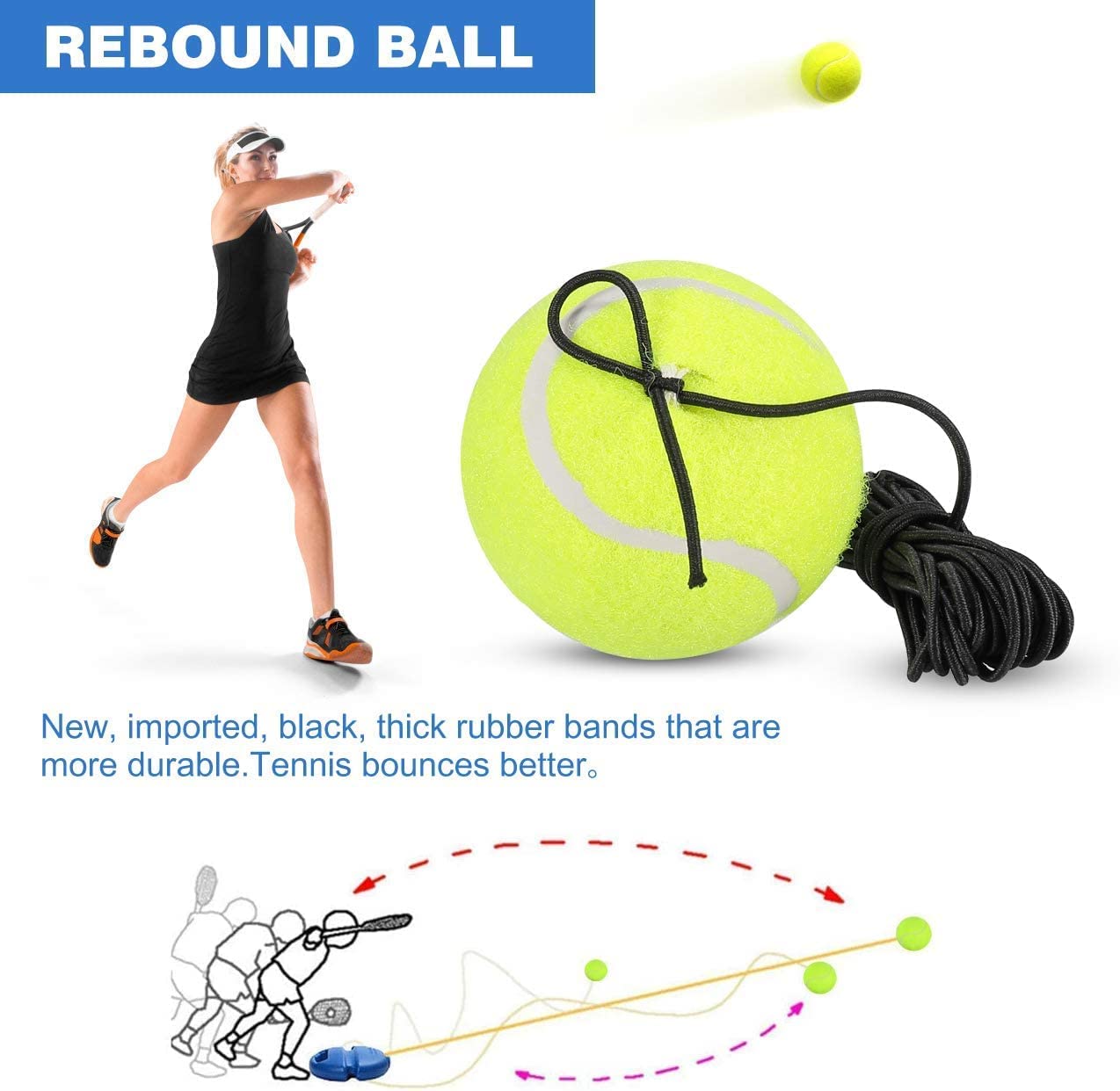 SoloRally™ | Tennis-Trainer für effektives Training ohne Partner