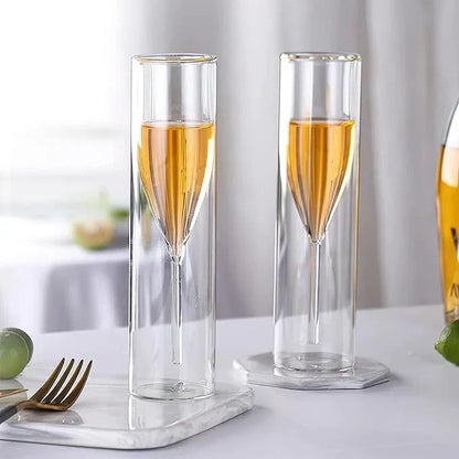 Champagnergläser doppelwandig