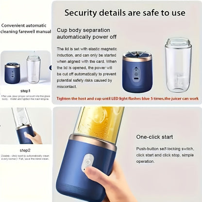 Kabelloser Mini Mixer 2-in-1 mit To-Go-Becher