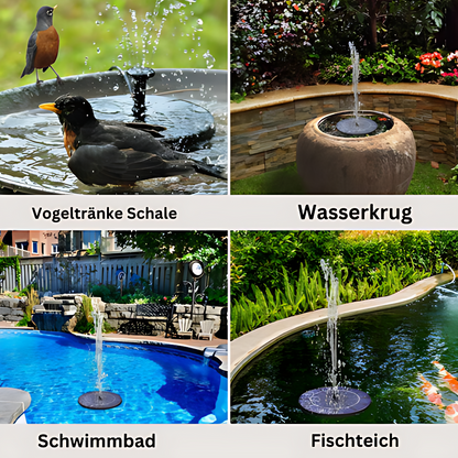 SolarFountain™ -  Solarbetriebener Wasserspringbrunnen | 50% RABATT