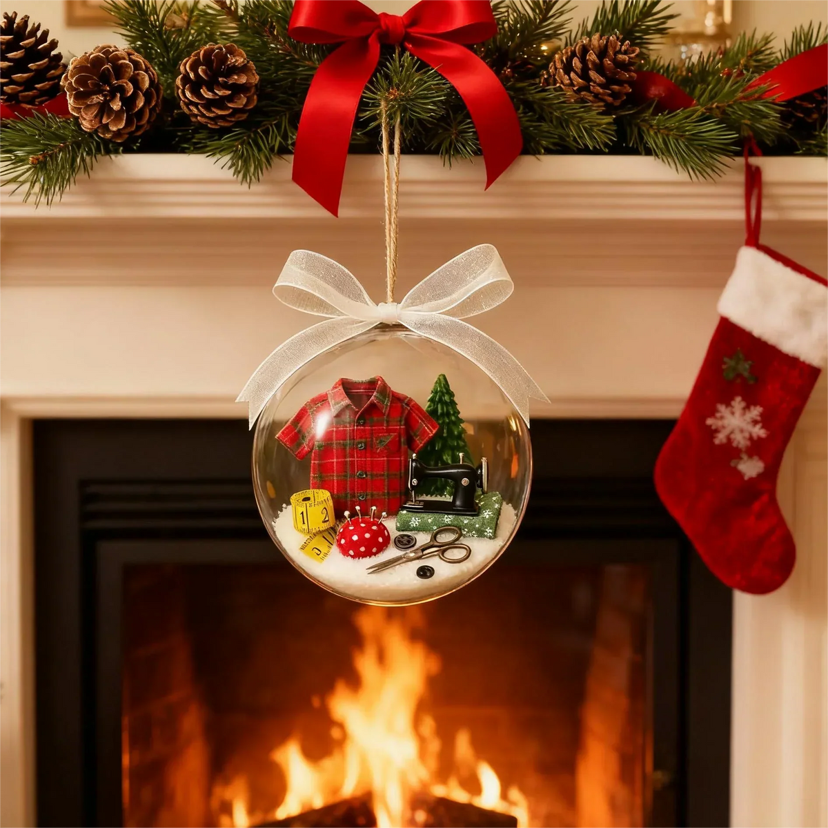 Christbaumschmuck für Nähfans