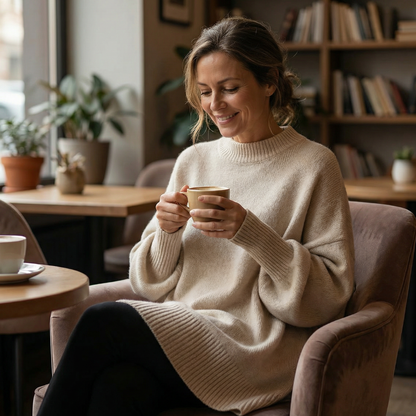 Oversized Pullover mit asymmetrischem Saum