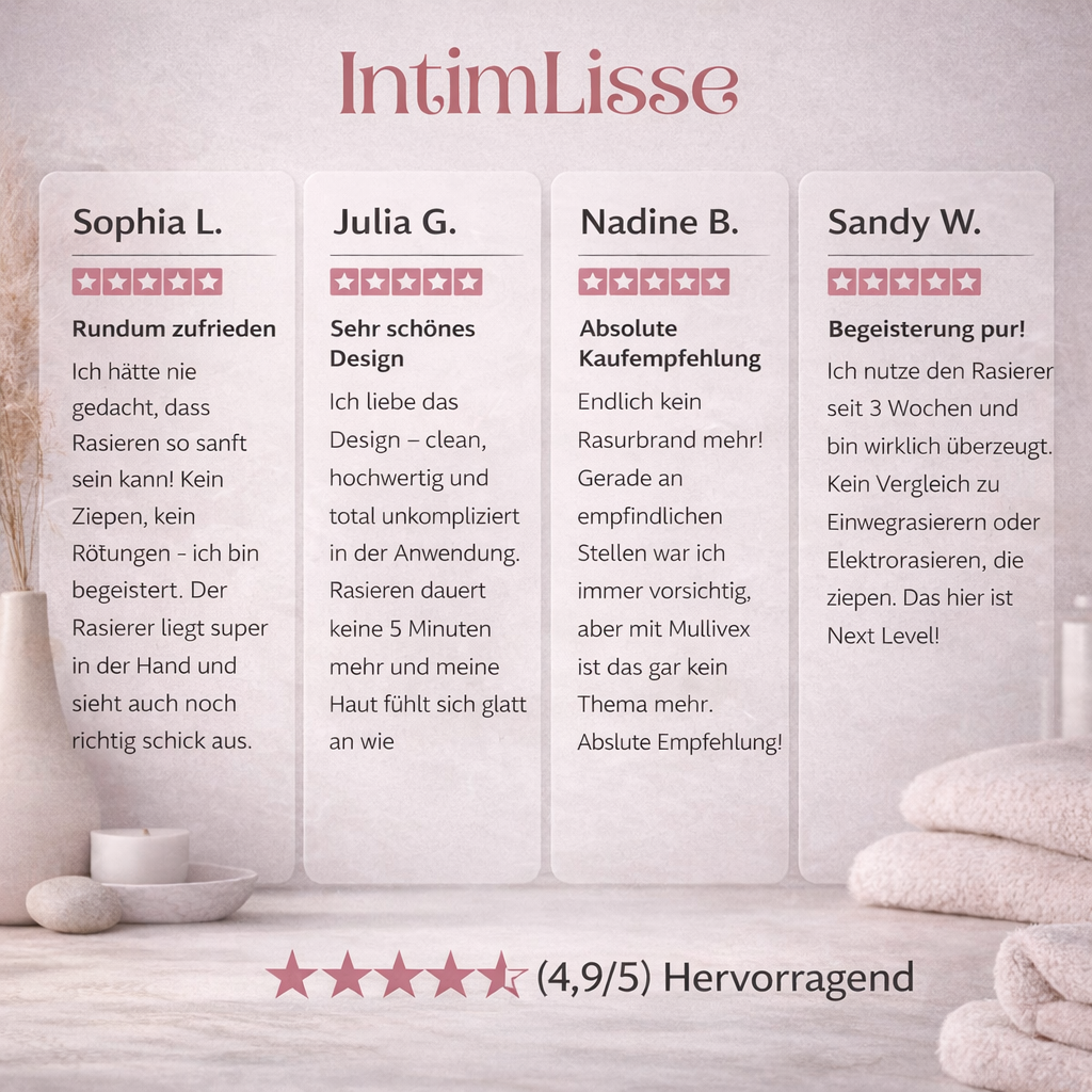 Intimrasierer Frauen | Elektrischer Rasierer für Damen | IntimLisse