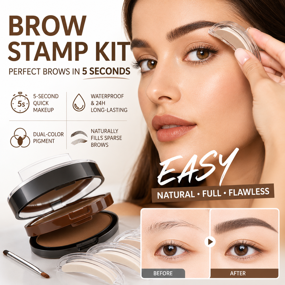 BrowStamp — Perfekte Augenbrauen in Sekunden | 1+1 GRATIS