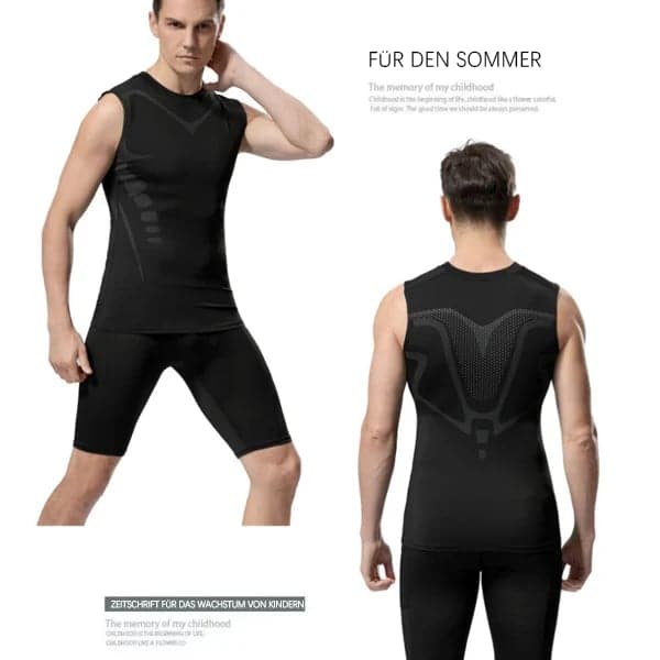1+1 in kaching - Kompressions-Tanktop für Männer schlankmachend | CoreSlim