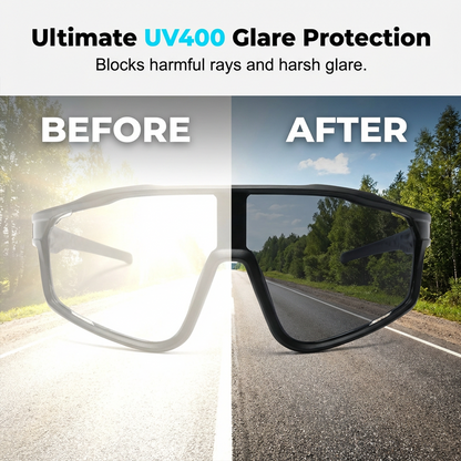 VisionFlex™ | Sportbrille – Photochrom, UV-Schutz & Panorama-Design