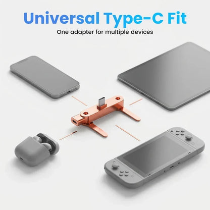 USB-C-Ladeadapter mit 360°-Klappständer – gewinkelter Stecker, bis 240 W Durchleitung