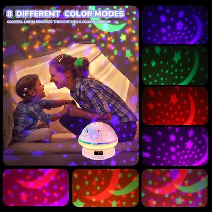 GLOWLIGHT – Magischer Sternenprojektor mit 16 Farben und Timer-Funktion