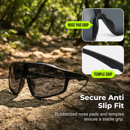 VisionFlex™ | Sportbrille – Photochrom, UV-Schutz & Panorama-Design