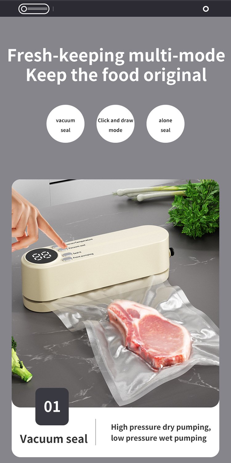 50% RABATT | Kabelloses Mini-Vakuumiergerät – Frische auf Knopfdruck