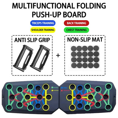 FlexBoard™ | Multifunktionales, zusammenklappbares Push-up-Board-Set für effektiven Muskelaufbau