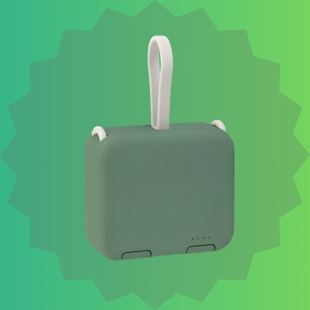 TravelCharge™ | Faltbarer Handyhalter mit Powerbank