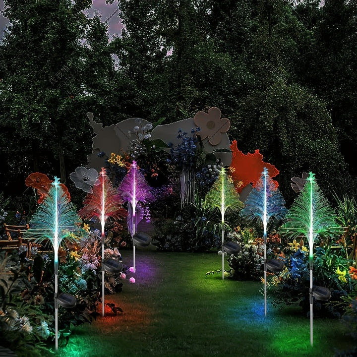 Solar Weihnachtsbaum Set Lichtsensor
