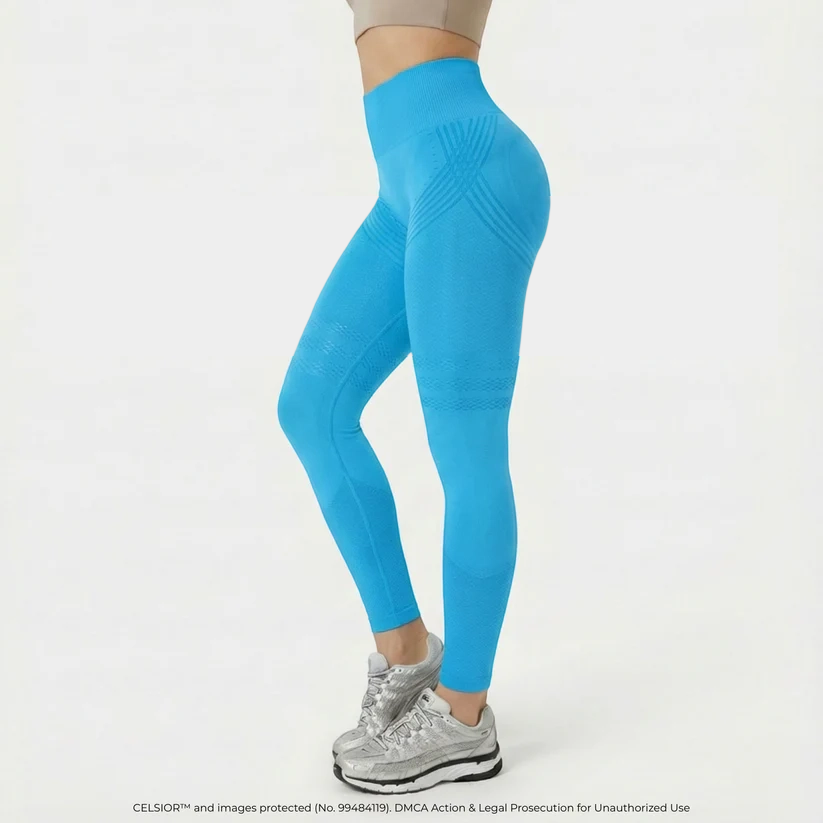 Hochgeschnittene, hüfthebende, elastische, schnelltrocknende Yoga-Leggings